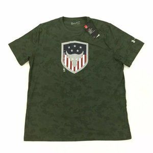 NEW Under Armour Project Rock Bull Shield Shirt